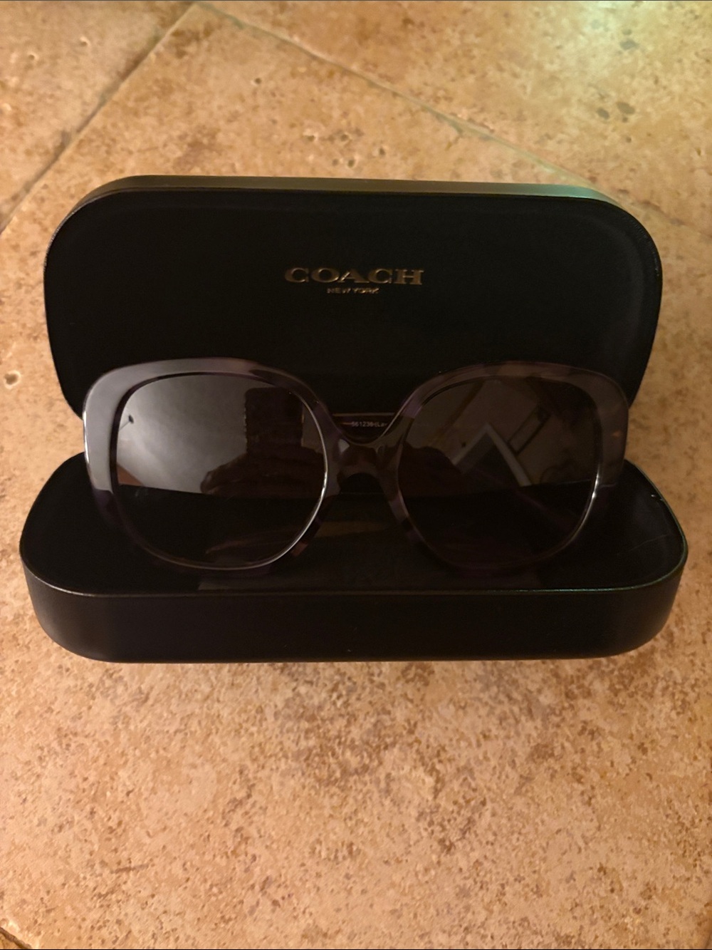 NWOT COACH Women's Oversized Sunglasses - Dark Tortoise
